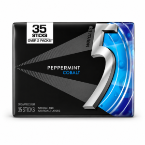 5 Gum – Chewing-gum Sans Sucre – Menthe Poivrée Cobalt 35 STICKS. fraîcheur intense avec 5 Gum Peppermint Cobalt. offre une saveur de menthe poivrée puissante et durable
