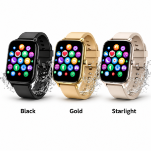 Montre connectée pour hommes et femmes – Compatible iPhone, Samsung et Android