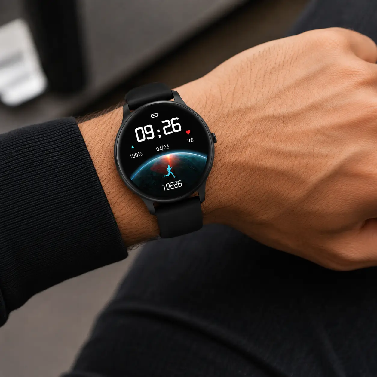 Parsonver Smartwatch – Montre Connectée Appels Bluetooth, Sport & Santé – IP68 Couleure NOIRE - Image 3