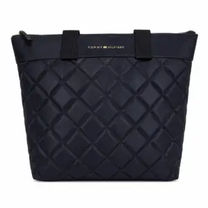 Sac à main Tommy Hilfiger – Matelassé – Bleu Marine Élégant