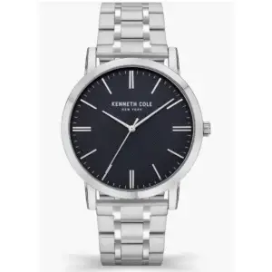 Montre Homme Kenneth Cole New York Dress Sport – Acier Argenté & Cadran Noir