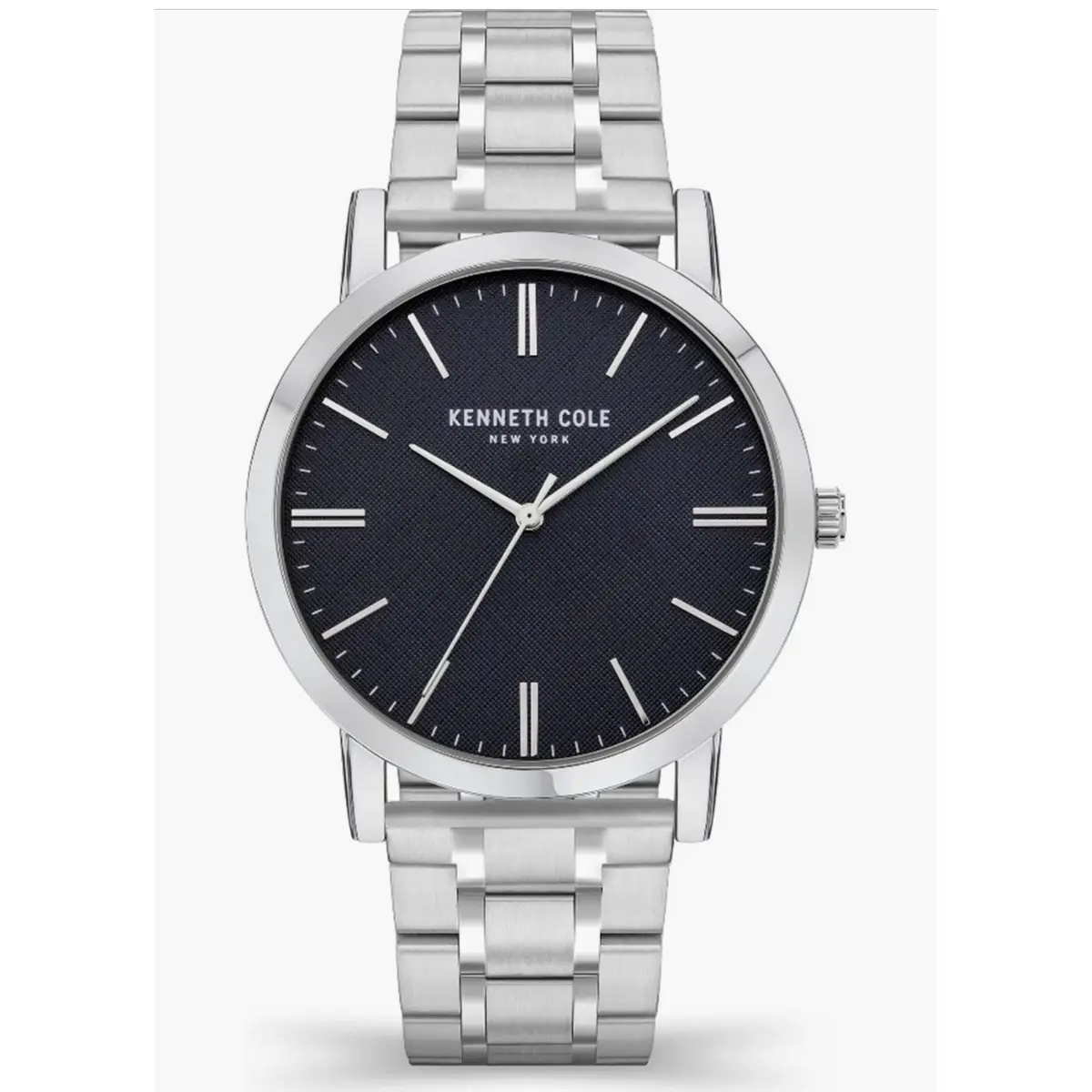 Montre Homme Kenneth Cole New York Dress Sport – Acier Argenté & Cadran Noir