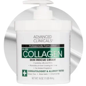 Advanced Clinicals Lotion au collagène pour le soin de la peau (454 g / 16 oz)