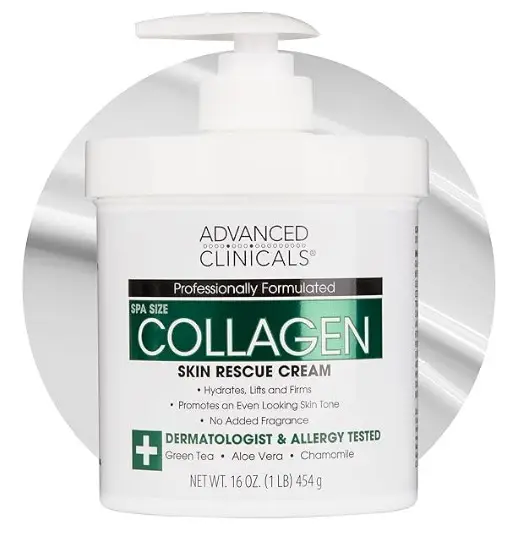 Advanced Clinicals Lotion au collagène pour le soin de la peau (454 g / 16 oz)
