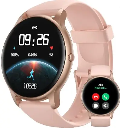 Montre connectée Parsonver (Appels entrants/sortants),Compatible avec les smartphones iOS 9.0 / Android 6.0 ou supérieur, Appels Bluetooth 5.3 (répondre/passer des appels), SMS, messages texte et notifications d'applications - Image 7