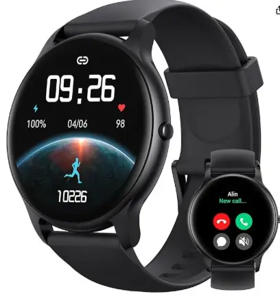 Montre connectée Parsonver (Appels entrants/sortants),Compatible avec les smartphones iOS 9.0 / Android 6.0 ou supérieur, Appels Bluetooth 5.3 (répondre/passer des appels), SMS, messages texte et notifications d'applications - Image 8