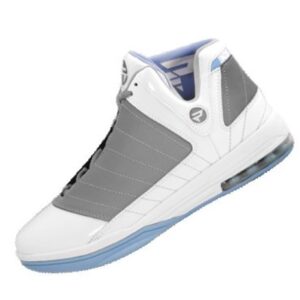 Protege Franchise Premium – Chaussures Basketball Homme – Blanc & Bleu (US 12 / EU 46)
