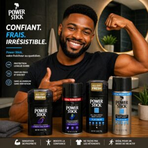 Deodorant Spray corporel HOMME Power Stick 3,5 oz (104ML)