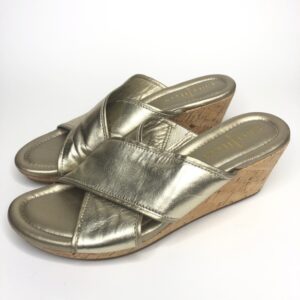 Sandales mules Cole Haan d'oréepour femme, taille 39 – Talon moyen en liège