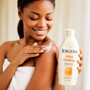 Jergens Lotion Hydratante Originale 621ml+Cadeau du format poche 29ml pour les 10 premiers clients,Hydratation profonde-Peau douce et lisse-éclat naturel