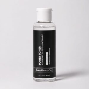 Global Beauty Care – Power Toner Vitamine C & Niacinamide Illumine le teint , Aide à réduire les imperfections (118 ml)