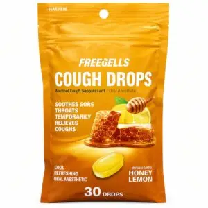 Pastilles pour la gorge Freegells Gout MIEL+CITRON, sachet de 30 unités
