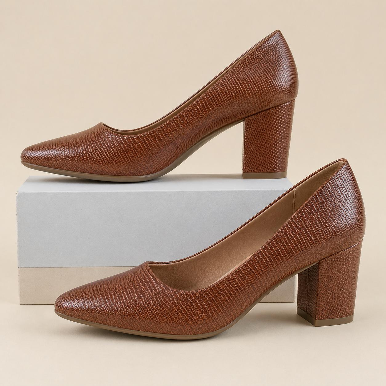 Escarpins pour femme — Élégants, polyvalents et tendance — Bout pointu, style frais, talon épais — Confortables, respirants et antidérapants - Image 4