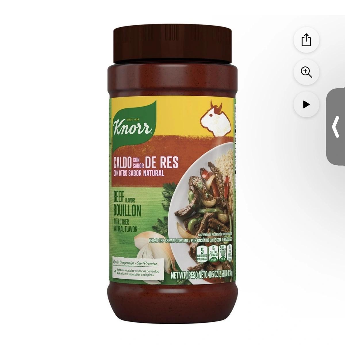 Bouillon de bœuf granulé Knorr Révélez toute la saveur avec le bouillon 1,15kg