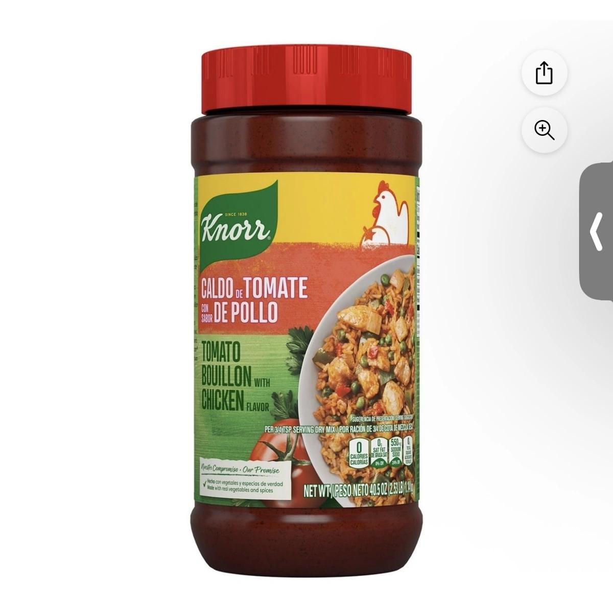 Bouillon de poulet et tomate granulé Knorr Révélez toute la saveur avec le bouillon 1,15kg