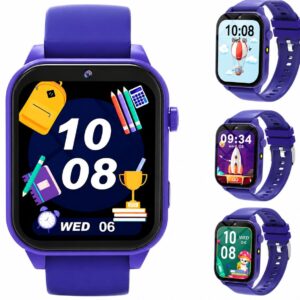 Montre connectée-jouet pour enfants : 18 mini-jeux de réflexion, photo, vidéo, réveil, lampe torche etc. Un cadeau idéal pour les enfants pour les fêtes