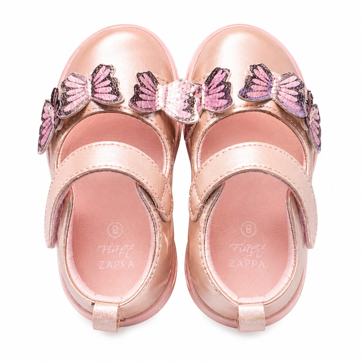 Sandales Papillon pour Fille – Rose Brillant – Confortables & Élégantes Taille 21/25/26
