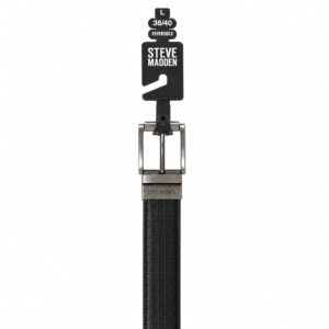 Steve Madden – Ceinture Homme Réversible Dark Marron  & Noire – Taille L (38/40)