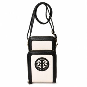 Chic unlimeted Portefeuille Femme Élégant – Noir & Blanc – Style Chic et Moderne