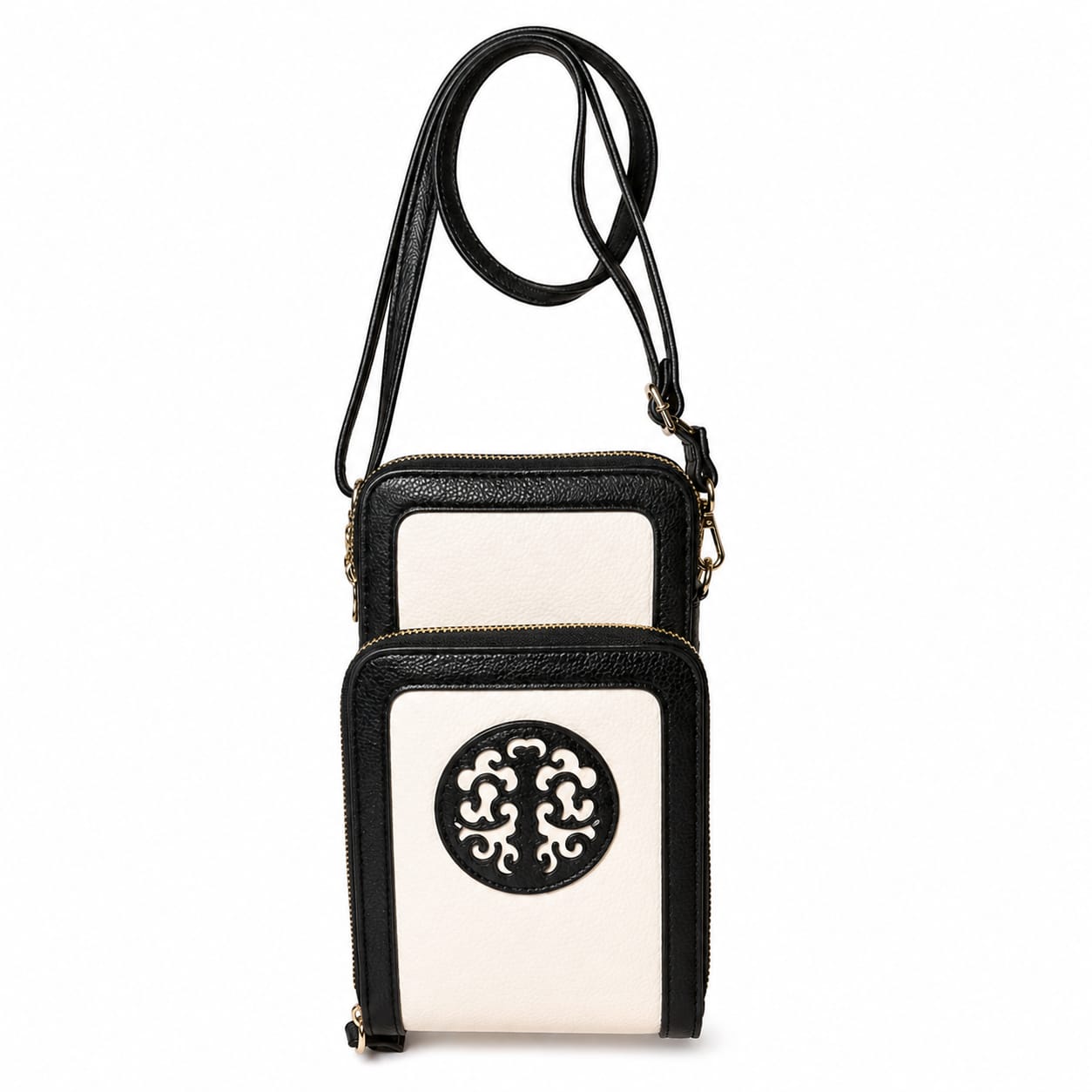Chic unlimeted Portefeuille Femme Élégant – Noir & Blanc – Style Chic et Moderne