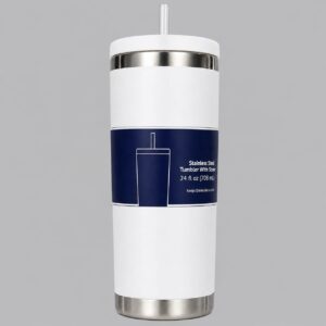 Mug de voyage en acier inoxydable, 708ML