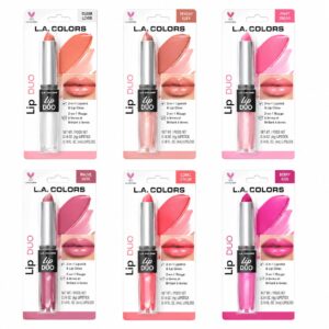 Duos Gloss et Rouge à lèvres L.A. Colors, Offrez-vous un look glamour 2-en-1 pour les lèvres avec le L.A. Colors Lip Duo