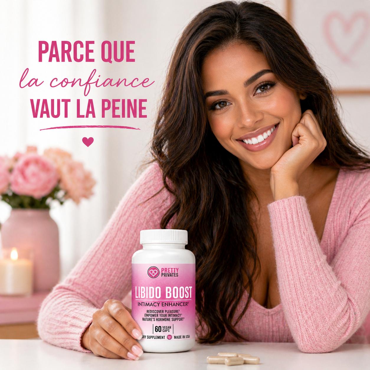 Pretty Privates – Complément stimulant la libido pour femmes – Soutien à l'intimité, le plaisir intense et à la confiance – Mélange à base de plantes (Maca, Ginseng et L-Arginine) – Fabriqué aux États-Unis – 60 gélules - Image 2