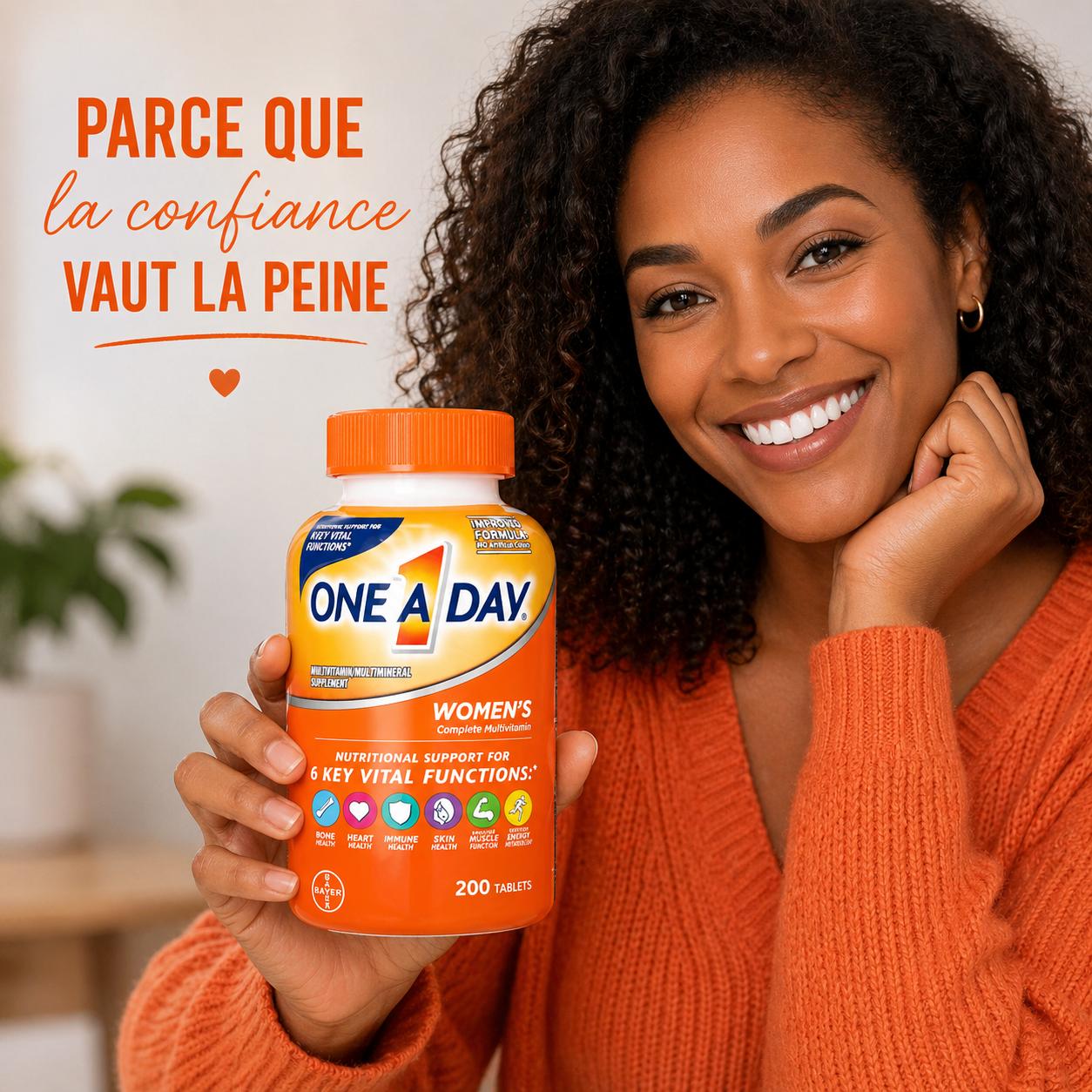 Comprimés de complément multivitaminique et multimineral One A Day pour femmes 200 COMPRIMES - Image 2