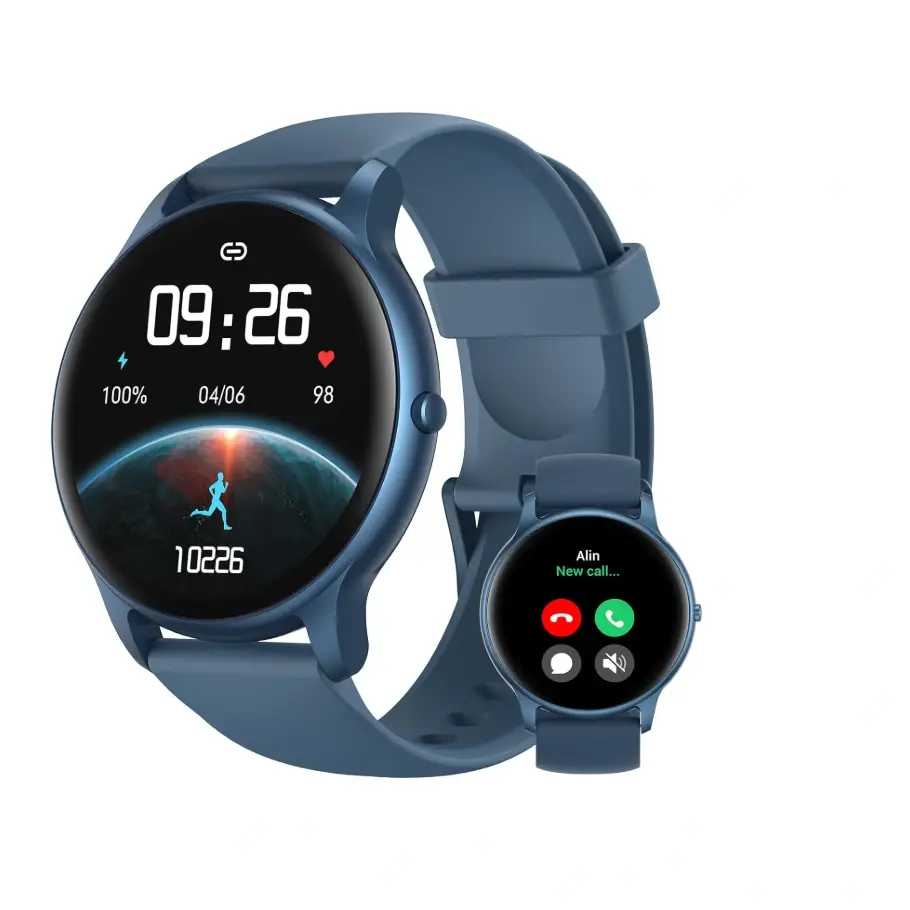 Parsonver Smartwatch – Montre Connectée Appels Bluetooth, Sport & Santé – IP68 Couleure BLEUE