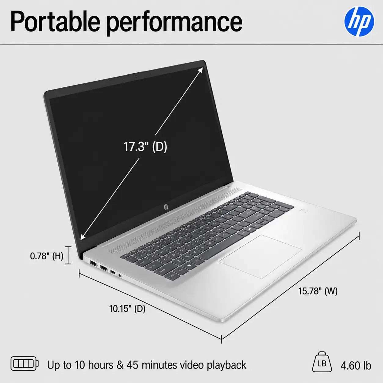 TOUT NEUF HP 17.3" FHD Windows 11 Laptop | Intel Core 7 | 16GB RAM | 512GB SSD | 2-Yr HP Care Pack w - Image 2