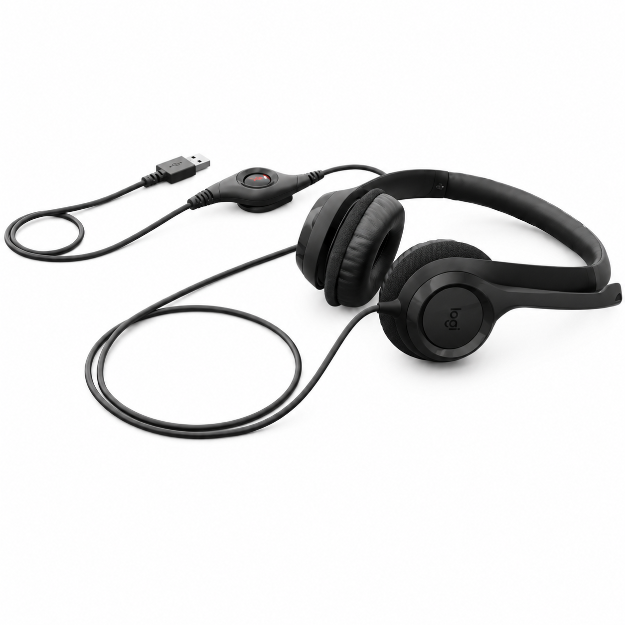 Casque USB pour ordinateur World Villain H390 Avec un son numérique amélioré et des commandes intégrées - Image 3