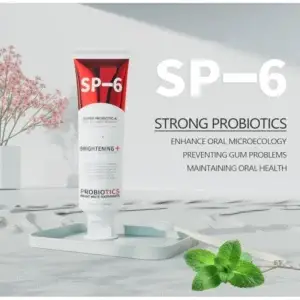 Dentifrice Blanchissant Sp-6 Probiotics, Dentifrice Ultra Blanchissant Sp-6, Formule Améliorée avec Émail-Sûr,