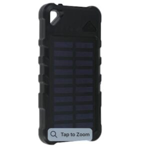Batterie externe avec capacités de recharge solaire de secours 6000mAh