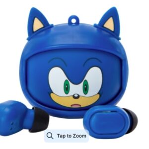 Écouteurs Sans Fil Véritables Sonic The Hedgehog™ Avec Micro.Adoptez le style rapide et fun de Sonic avec ces écouteurs sans fil au design unique