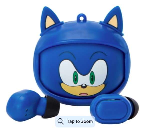 Écouteurs Sans Fil Véritables Sonic The Hedgehog™ Avec Micro.Adoptez le style rapide et fun de Sonic avec ces écouteurs sans fil au design unique