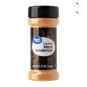 Assouplisseur de viande assaisonné Great Value 163G. Votre famille pourra goûter la différence