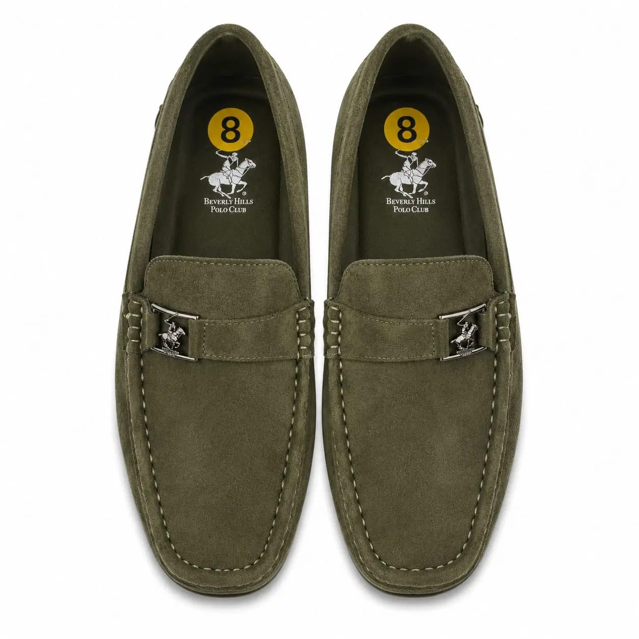 Beverly Hills Polo Club Classic Loafers couleure Olive.une touche d’élégance et de sophistication à votre style Taille 41