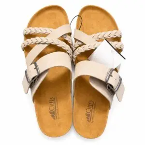 Sandales tressées Cliffs Comfort couleure beige Taille 40