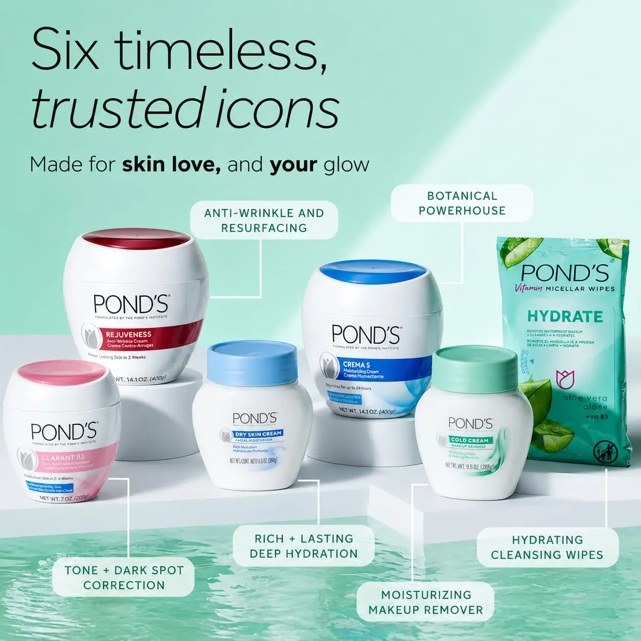 POND’S Clarant B3 – Crème correctrice anti-taches – Hydratant quotidien pour peaux sèches – Crème hydratante pour le visage aux vitamines B3 et C - Image 2