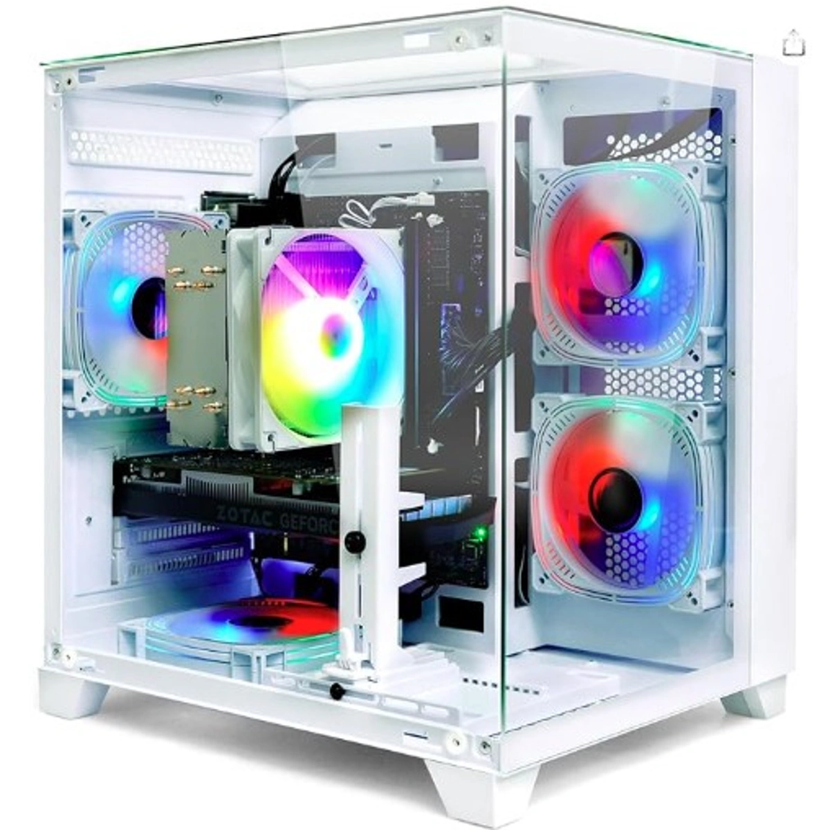 LXZ Gaming PC Desktop, I5-12400F, 2.5GHz, GeForce RTX 3050 6GB, 16GB DDR4 RAM, 1TB NVME SSD, for Gaming and Work, White