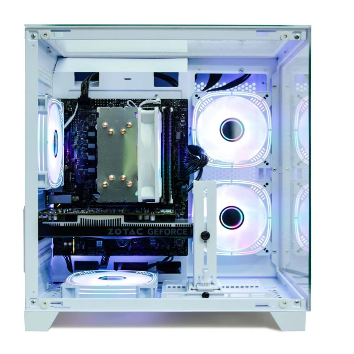 LXZ Gaming PC Desktop, I5-12400F, 2.5GHz, GeForce RTX 3050 6GB, 16GB DDR4 RAM, 1TB NVME SSD, for Gaming and Work, White - Image 3