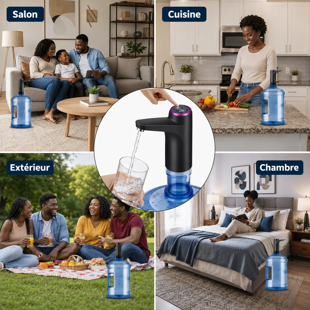 Ne vous fatiguez plus , utilisez ce distributeur d'eau avec pompe pour bonbonnes de 20 litres - Image 8