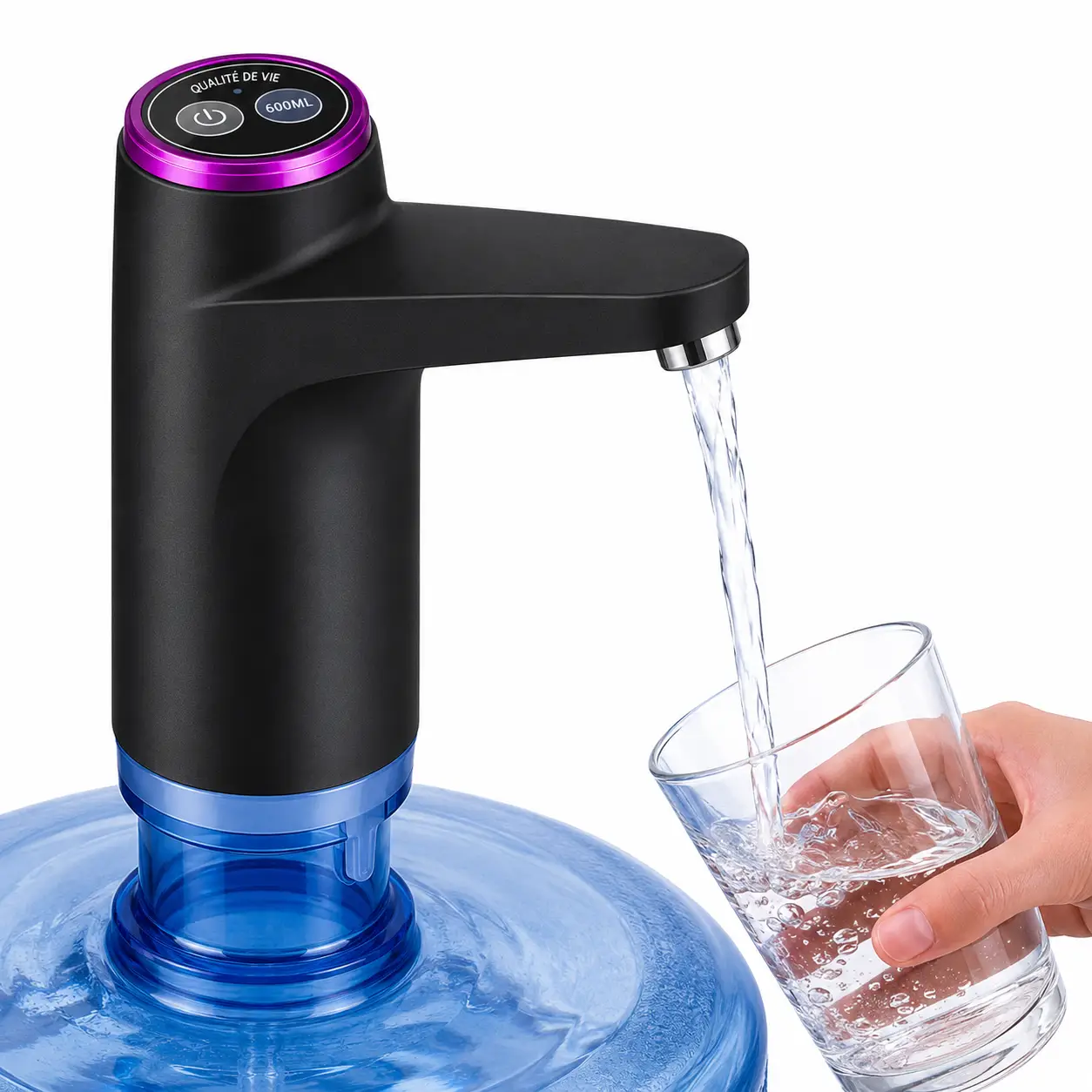 Ne vous fatiguez plus , utilisez ce distributeur d'eau avec pompe pour bonbonnes de 20 litres