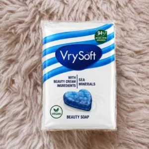 Savon de Beauté VrySoft aux Minéraux Marins Pauet de 4 ,savons élimine les impuretés tout en laissant la peau propre, fraîche et agréablement douce.