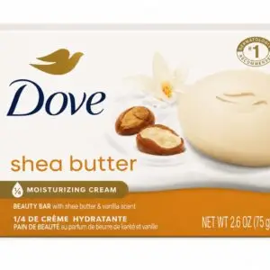 Pain de Beauté au Beurre de Karité Dove – 75 g. aide à maintenir l'équilibre naturel d'hydratation de la peau