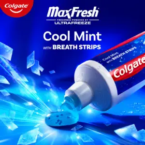 Originale Dentifrice Colgate MaxFresh avec mini-lamelles rafraîchissantes, Menthe fraîche, 207g