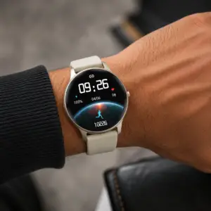 Parsonver Smartwatch – Montre Connectée Appels Bluetooth, Sport & Santé – IP68 Couleure Silver
