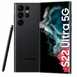 Samsung Galaxy S22 Ultra 5G S908U 256GB –Tout Neuf – Phantom Black