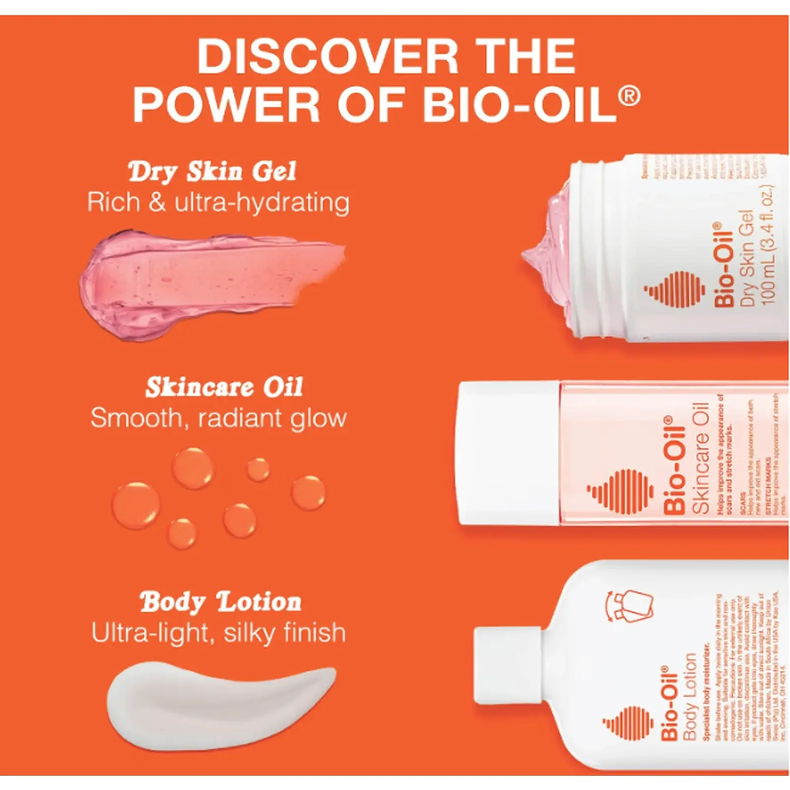 Bio-Oil Huile de soin pour cicatrices et vergetures, soin hydratant visage et corps à la vitamine E et A pour peaux sèches et sensibles, recommandé par les dermatologues, non comédogène, 125 ml - Image 4