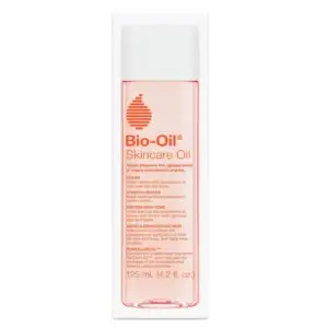 Bio-Oil Huile de soin pour cicatrices et vergetures, soin hydratant visage et corps à la vitamine E et A pour peaux sèches et sensibles, recommandé par les dermatologues, non comédogène, 125 ml